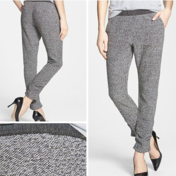 FREE PEOPLE Milo Metallic Shimmer Knit Jogger Pants - Picture 4 of 13